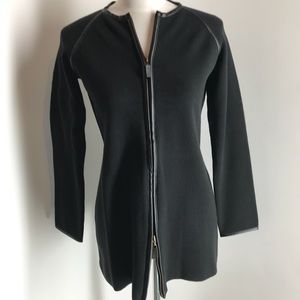 NWT Black zip cardigan
